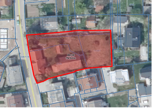 Zemljišče projekta Perkova 22